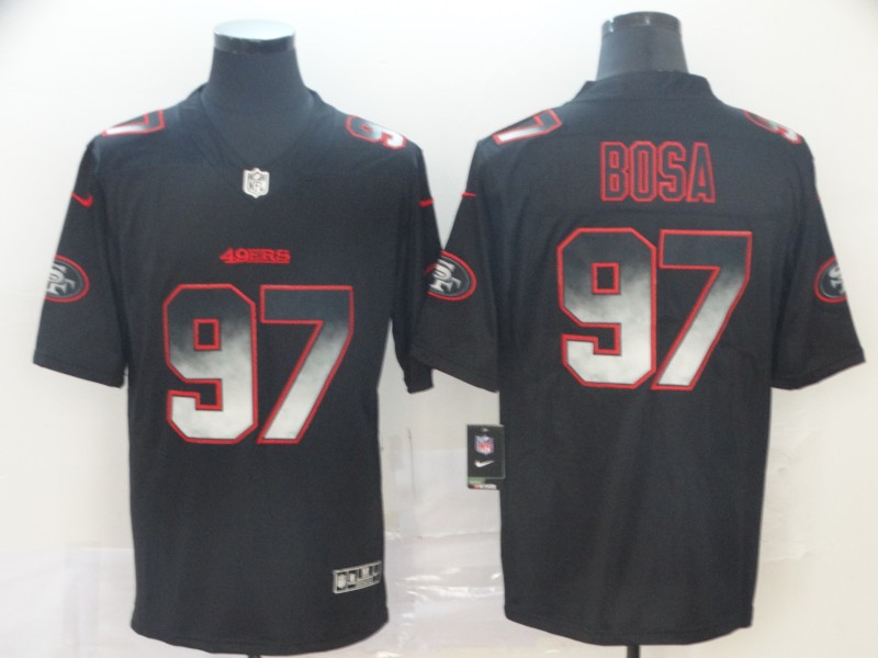 Men's San Francisco 49ers #97 Nick Bosa Black Alternate Jersey
